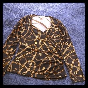 Michael Kors long sleeve top, size L